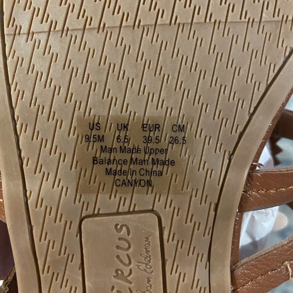 NEW IN BOX CIRCUS BY SAM EDELMAN SANDALS SZ 9.5 SADDLE - Picture 5 of 5